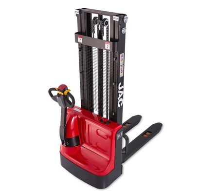 Électriques piétonniers de JAC Mechanical écartent les jambes le chariot élévateur 1T d'empileur de palette