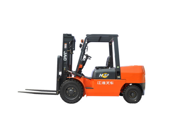 Mât triple JAC Forklift Truck diesel d'entrepôt 4 tonnes pour la manipulation matérielle