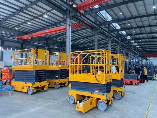 Ascenseur de levage électrique de ciseaux de plate-forme de travail aérien pour l'entrepôt 11.9m